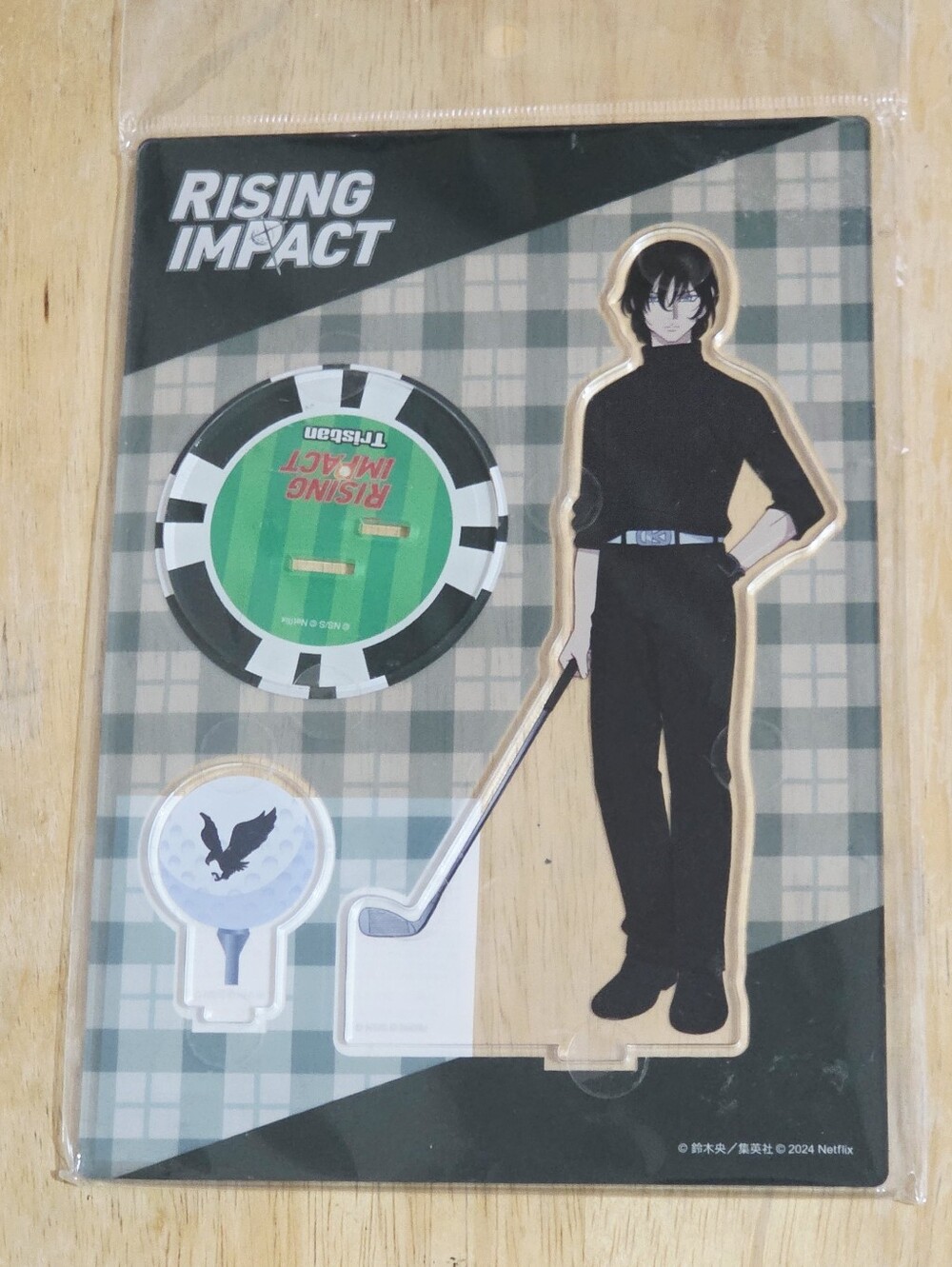 *3 for $30* Rising Impact Tristan Lione Acrylic Stand with Green Base